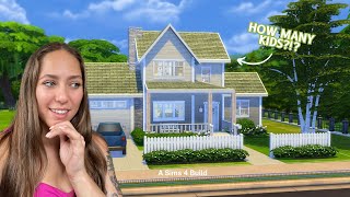 Attempting to build a house for a single dad | Sims 4 Speed Build | No CC