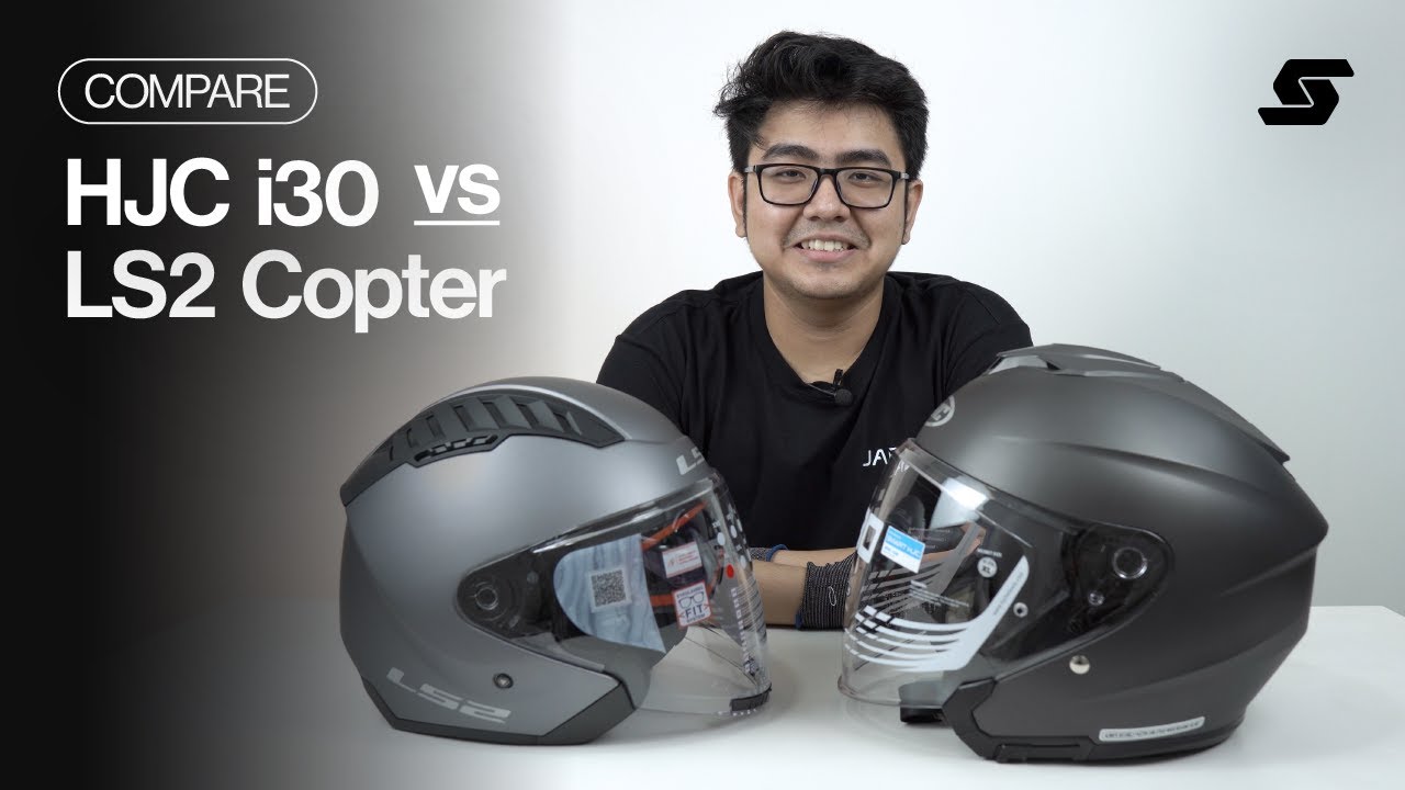 BATTLE OF HALF-FACE HELMET! HJC i30 VS LS2 Copter, Pilih yang Mana?