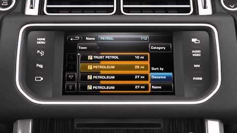 Land Rover North - The All-New Range Rover. Navigation System-Points Of Interest