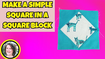 How to Sew a Square-in-Square Quilt Block : beginner quilting step by step