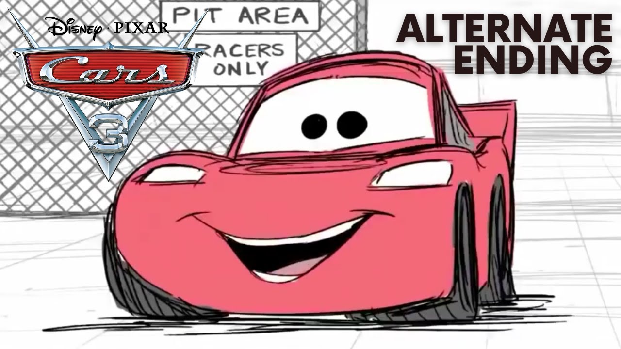 Disney•Pixar Cars 3 Alternate Ending | Lightning McQueen Races with Dinoco