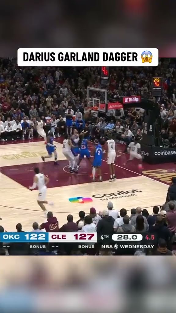 Darius Garland hits the DAGGER ?