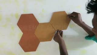 How to Install Acoustic Hexagon panel 8 inches diameter (DIY)