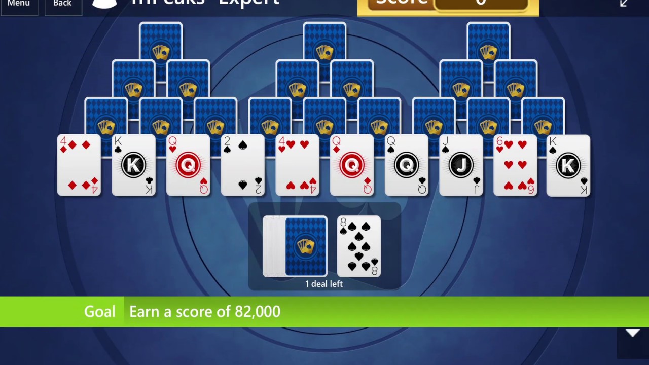 Microsoft Solitaire Collection TriPeaks Expert August 25, 2017