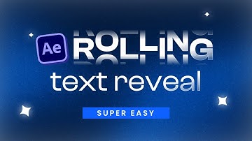 Dynamic Rolling Text Reveal Animation - After Effects Tutorial