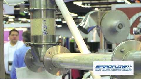 Spiroflow Systems Flexible Screw Conveyor at Trade Show