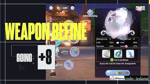 Weapon Refine going +8 - Ragnarok X: Next Generation Global