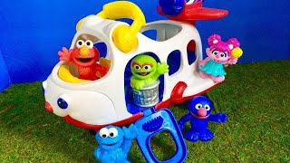 LEARNING the ALPHABET With Seseme Street Musical Airplane Toys for TODDLERS Compilation!