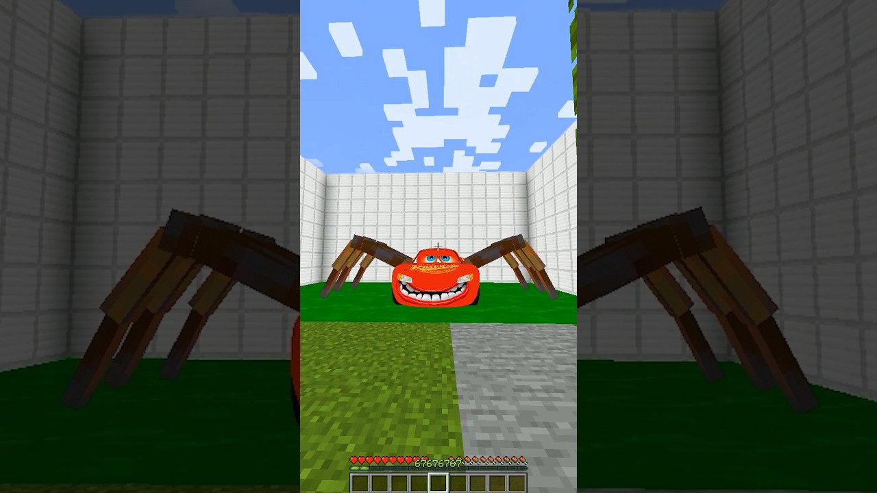 Mcqueen car Vs Monster Car In Minecraft