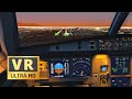 Amazing vr night flight  airbus a320  aerofly fs4