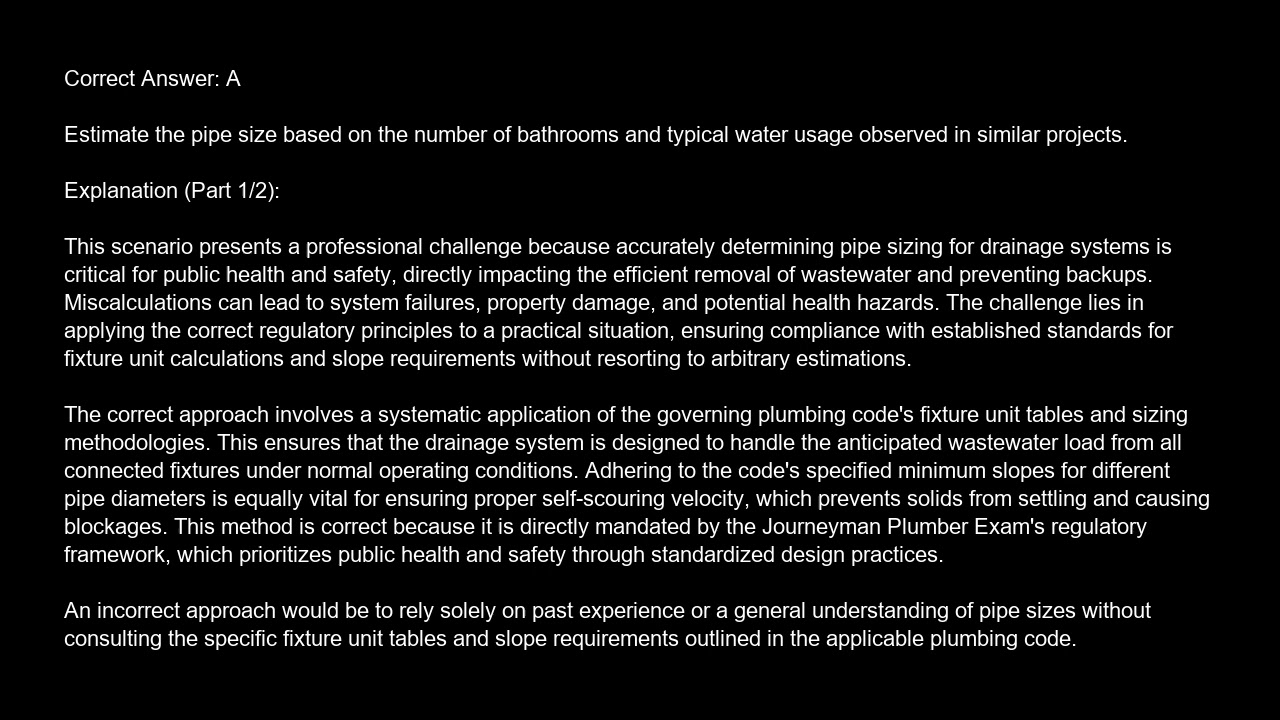 Journeyman Plumber Exam Free Practice Test And Answers Updated