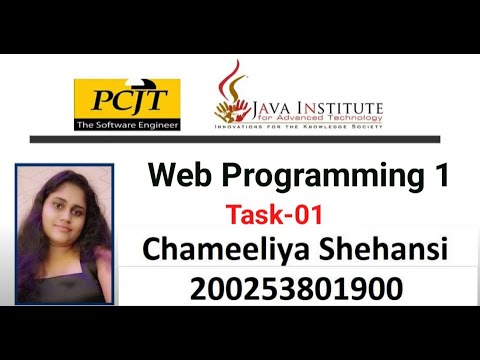 Web Programming 1