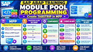 Session 35: SAP ABAP Module Pool Programming –Creating TABSTRIP in MPP