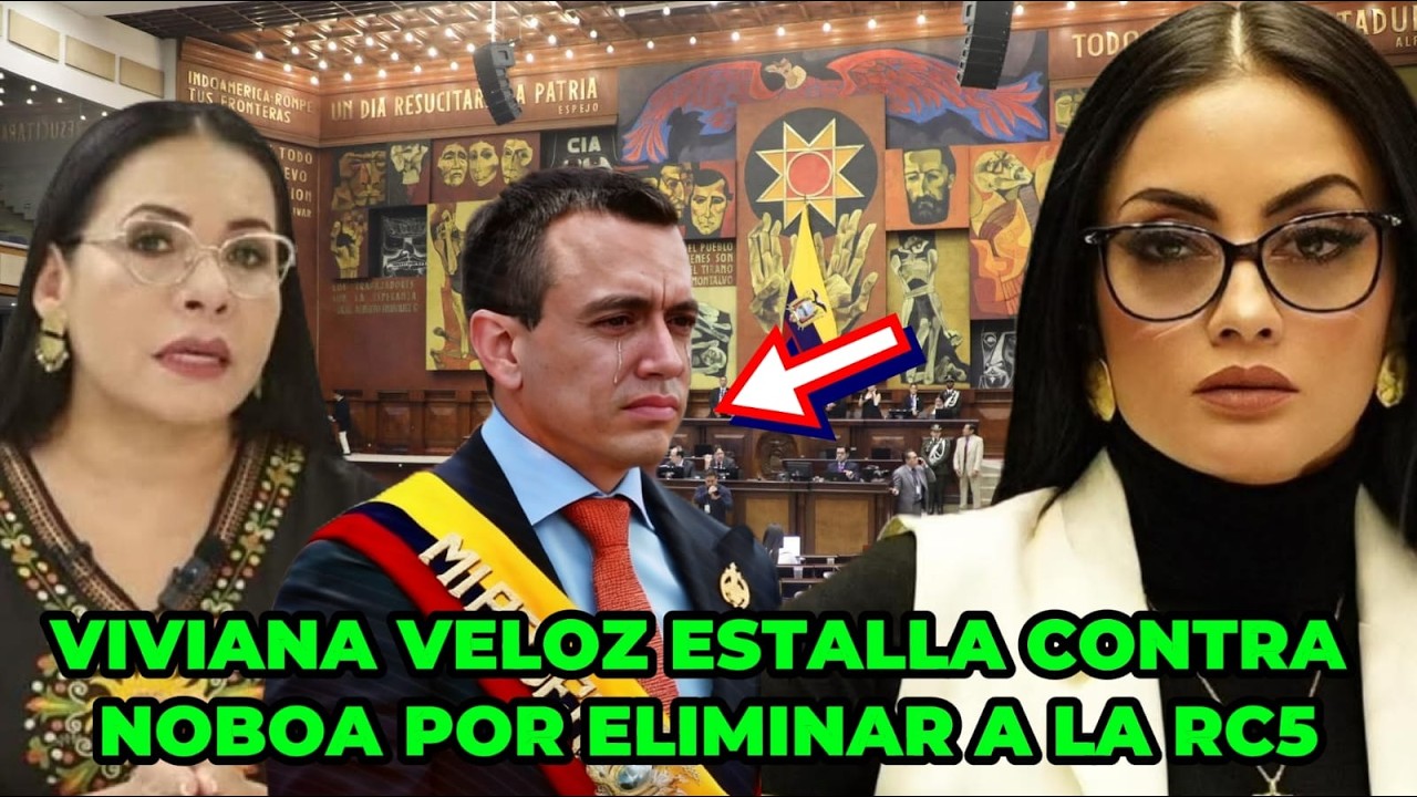 ¡URGENTE! Viviana Veloz estalla contra Daniel Noboa por la eliminación de Revolución Ciudadana