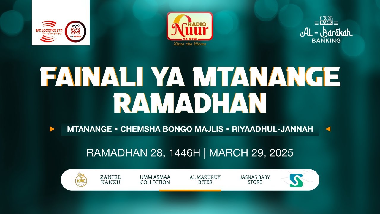 🔴 #LIVE FAINALI MASHINDANO YA MASWALI YA DINI WILAYA 8 ZA TANGA