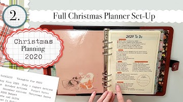 2020 Christmas Planning in an A5 Filofax - PART 2 - Full Planner Set-Up and Flip Through