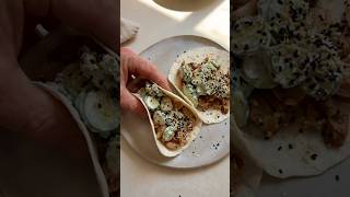 These Teriyaki Chicken Tacos only use 5 ingredients 😮 #tacos #teriyaki #shorts