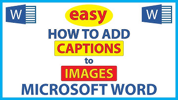 Microsoft Word: How To Add Captions To An Image In Word | 365 | 👍