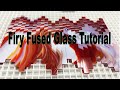 Creating a Fiery Fused Glass Platter Tutorial - No Days Studio Session