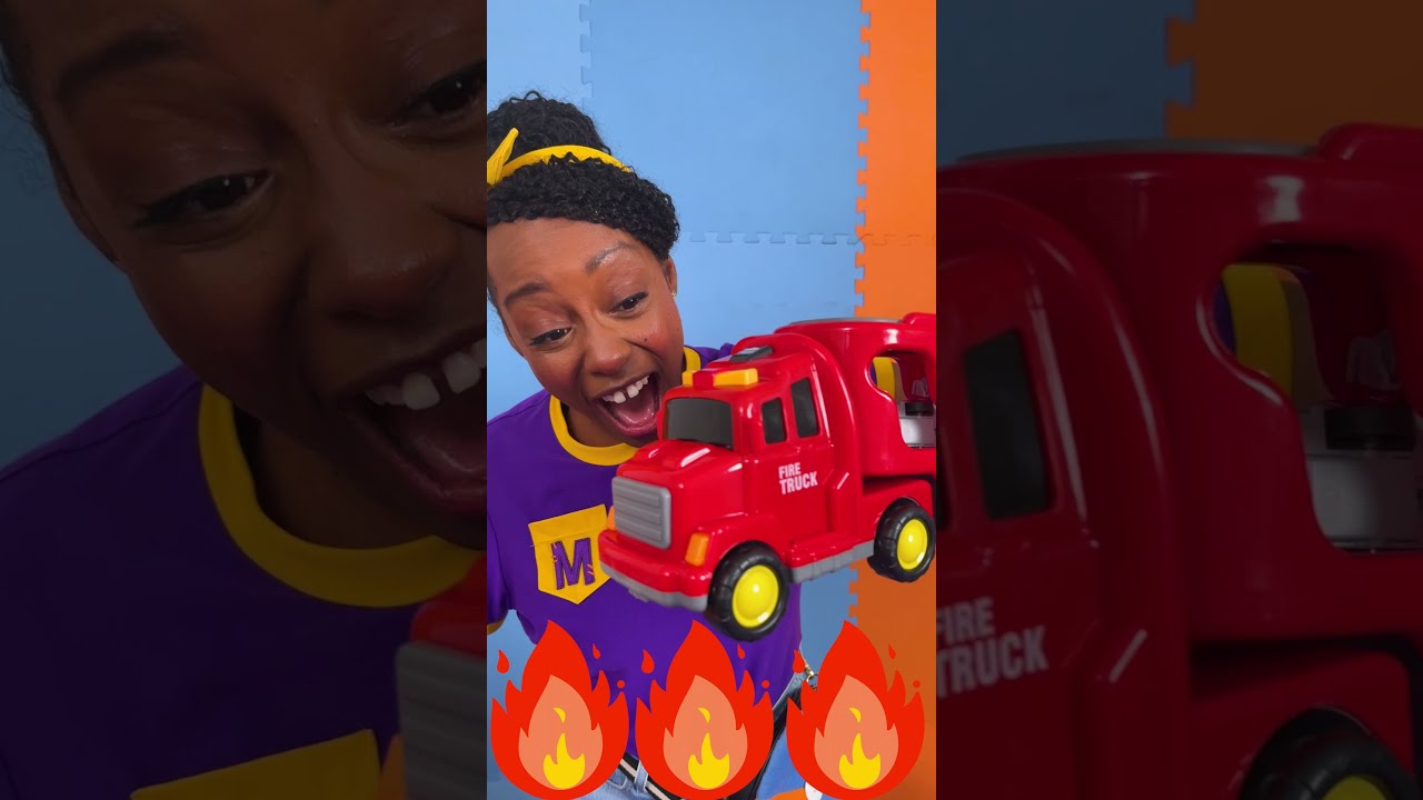 Meekah Toy Firetruck Unboxing Blippi Toys Shorts Kids Videos