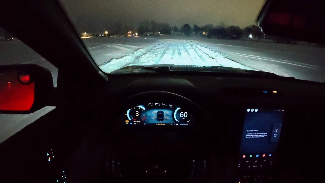 2024 Ford Ranger Raptor - POV Ice Racing in DEEP Snow - YouTube