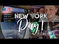 New York Vlog | Day 1 - Travel Day & Times Square | February 2020