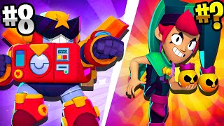 ¡LOS 8 BRAWLERS MAS DIVERTIDOS DE JUGAR EN BRAWL STARS!