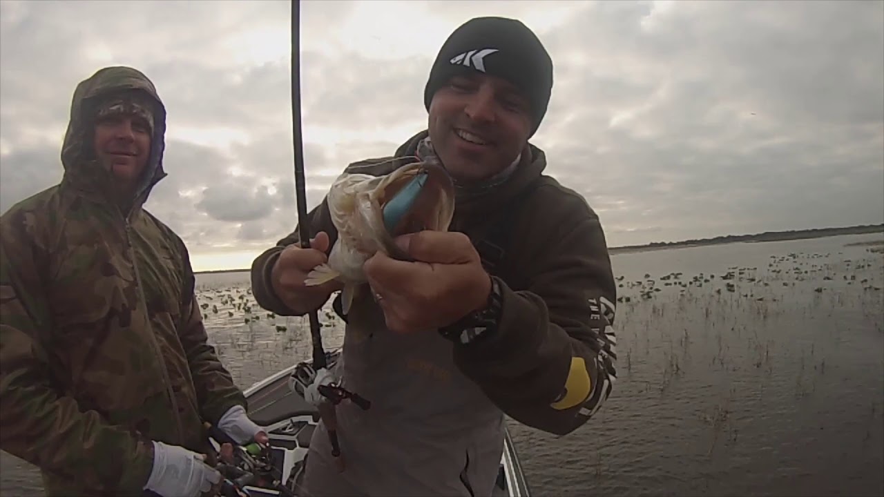 Bass Fishing Lake Kissimmee Jan 2019 - YouTube