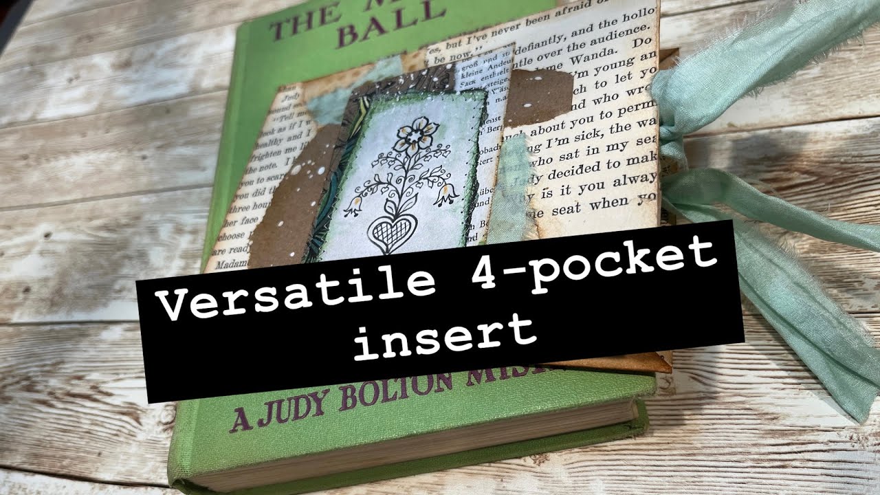 QUADRUPLE POCKET using just a few basic supplies ~ 