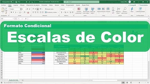 Como aplicar formato condicional | Escalas de color | Excel