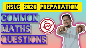 COMMON MATHS QUESTIONS FOR HSLC 2026📍এনেকুৱাই আহিব 💯 #hslc2026 #maths #common #questions #seba #exam