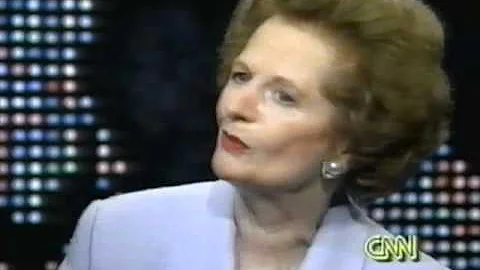 Margaret Thatcher "Larry King Live" 1995 (1)