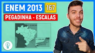 🛑167 Enem 2013 - SCALES - The figure shows two maps, in which the state of Rio de Janeiro is seen