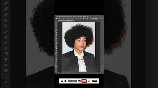 Easy way to select hair - Short Photoshop Tutorial #shorts