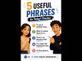 Five Useful phrases You Need to Know | Copy &Imitate
