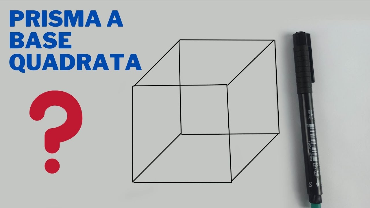 Come Disegnare un Prisma a Base Quadrata molto facile YouTube