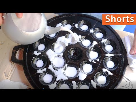 Shorts Amazing Sweet Coconut Crispy Pancake Kanom Krok Thai Street Foodies I Pimmy Tasty Street Food