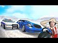 ПОЛИЦЕЙСКАЯ ПОГОНЯ ЗИМОЙ - ГОЛОЛЕД и ПОЛИЦЕЙСКАЯ ПОГОНЯ в BEAMNG DRIVE + РУЛЬ