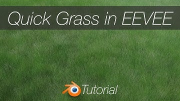 [2.91] Blender Tutorial: Quick Grass in EEVEE for Beginners