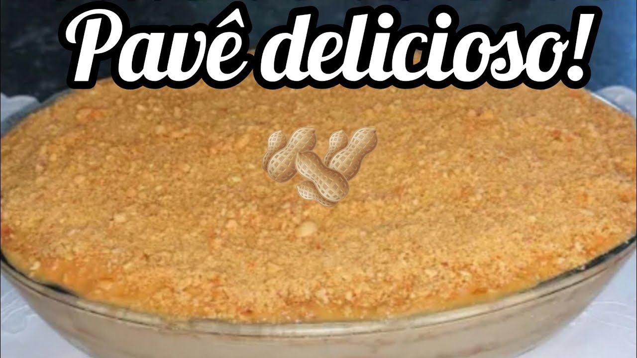 Uma deliciosa sobremesa que não vai ao fogo: Pavê de Amendoim