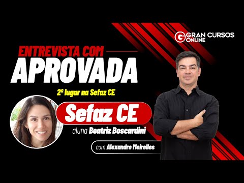 Entrevista com Beatriz Boscardini aprovada em 2º lugar na Sefaz CE  com Alexandre Meirelles