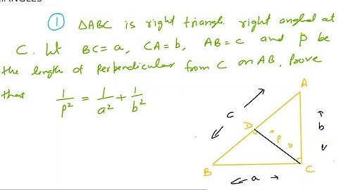 ABC is a right triangle right angled at c. let BC=a | Ch-6 Triangles | Class 10