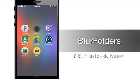 BlurFolders makes the entire screen blur while inside a folder - iPhone Hacks