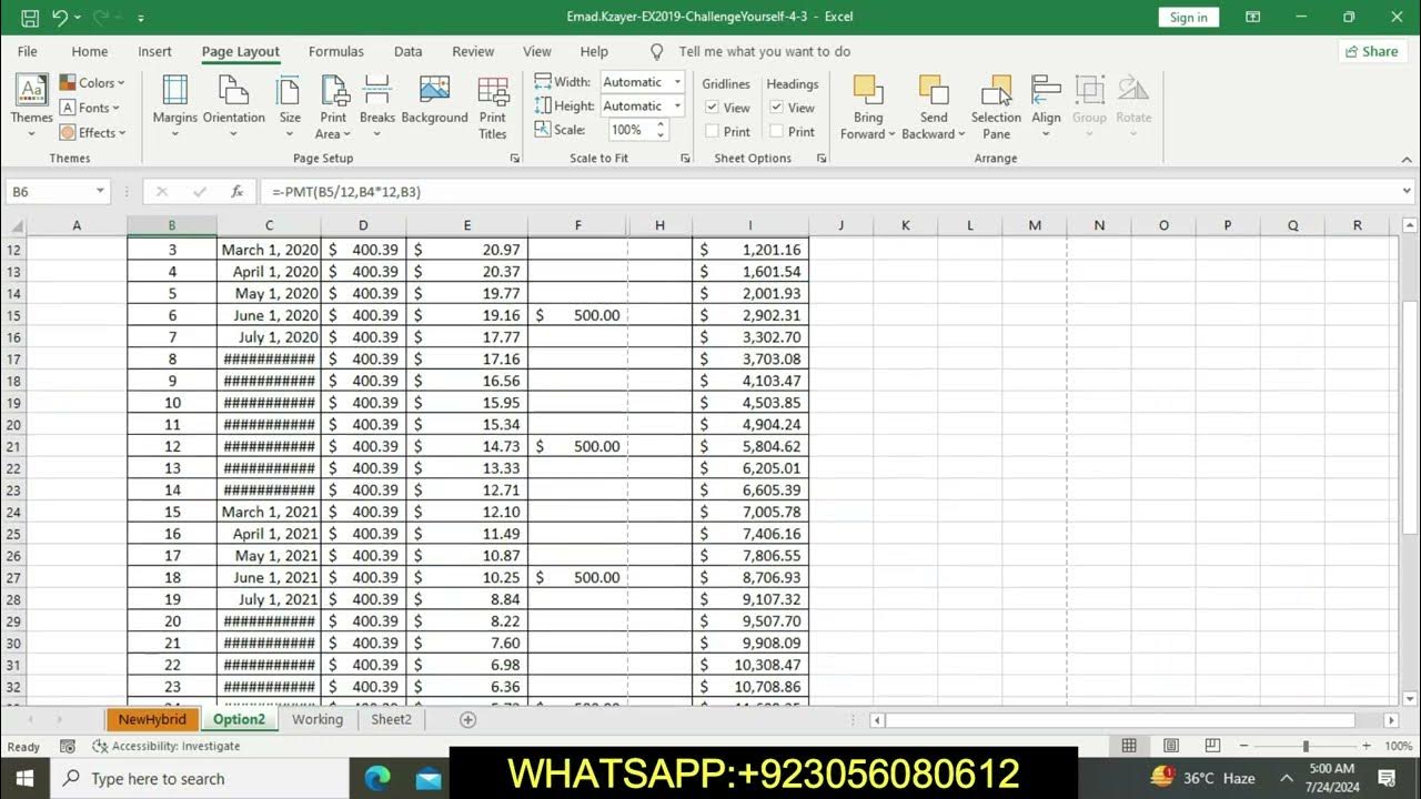Excel 2019 Skills Approach Ch 4 Challenge Yourself 4.3 | Ch 4 Challenge ...