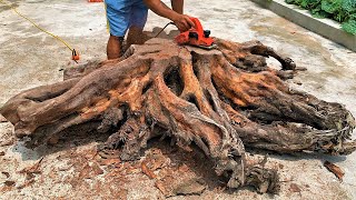 Amazing Extremely Creative Woodworking You've Never Seen Discarded Wood Stumps // Art Outdoor Table