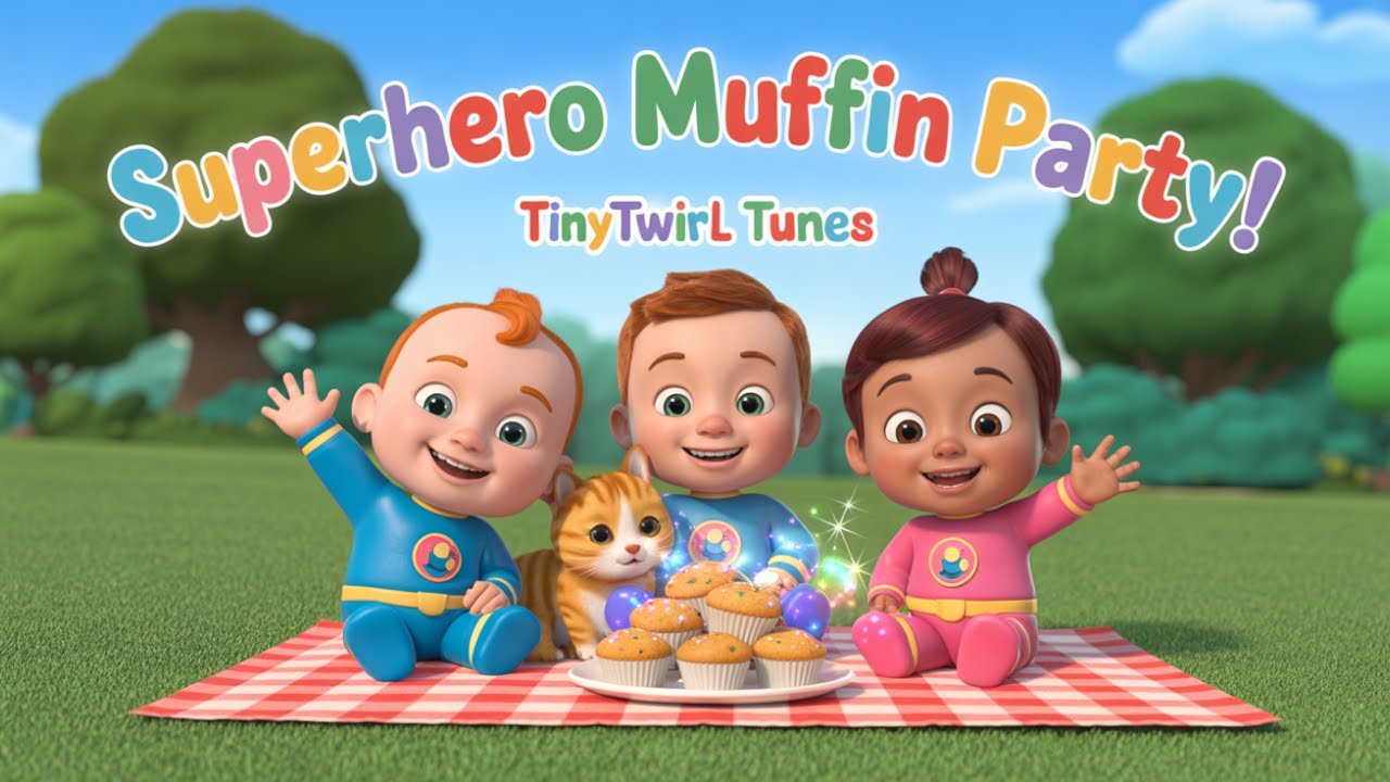 The Muffin Man Superhero Rescue! 🧁🦸‍♂️ Nursery Rhymes & Kids Songs | Tiny twirl Tunes
