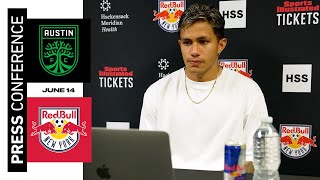 Wiki Carmona Prematch Press Conference New York Red Bulls vs Austin FC June 14 2025