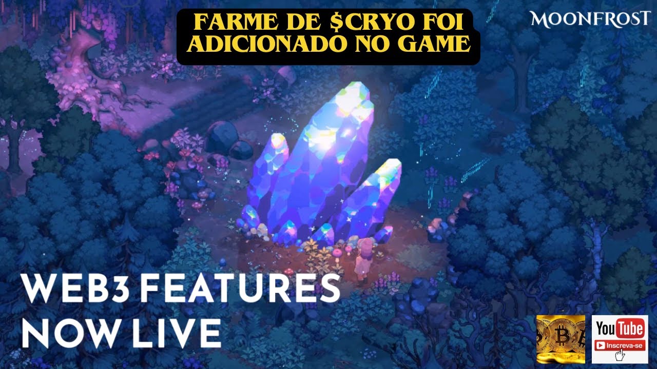 Moonfrost - Recursos Web3 agora estão Ativos no Jogo - Farme $CRYO