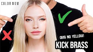 Say Bye To Bry Yellow Hair Chris Appleton Shows How To Tone Bry Orange Hair At Home