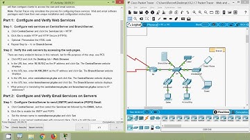 Packet Tracer - Web and Email